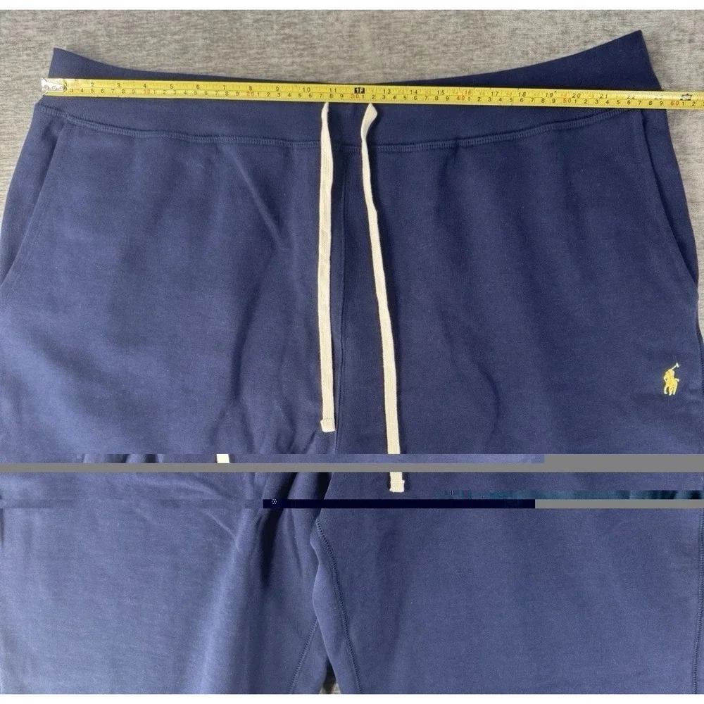 NWT Polo‎ Ralph Lauren Fleece Sweatpants Ankle Cinch Men Size 4XL Tall Navy Blue